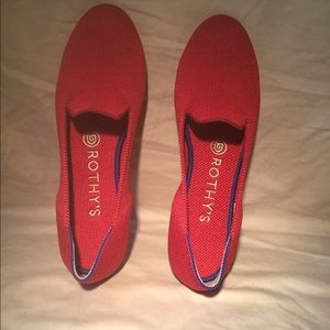 Rothy’s red loafer